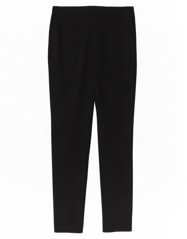 Marks & Spencer Pantalones casuales ajustados para mujer UK 10 Small W28 L28 Negro
