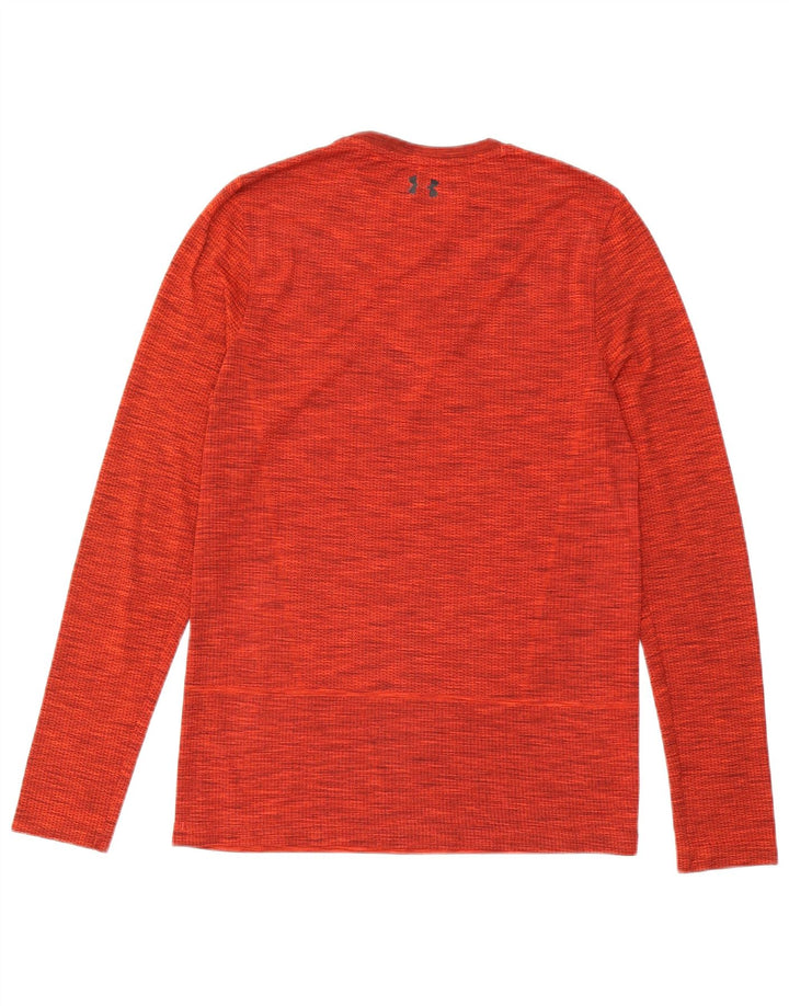 Under Armour Camiseta Heat Gear De Manga Larga Para Hombre Con Moteados Rojos Medianos