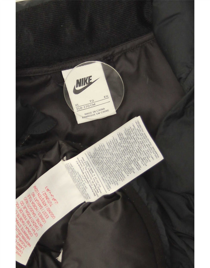 Nike Chaleco acolchado para niños 13-14 años XL Negro Poliéster