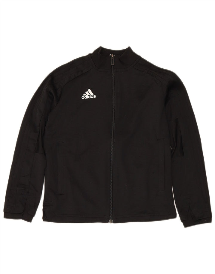 Adidas Chaqueta de chándal para niño 7-8 años Negro Poliéster