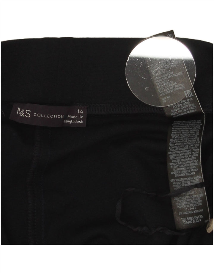 Marks & Spencer Leggings para mujer UK 44 Large Viscosa azul marino