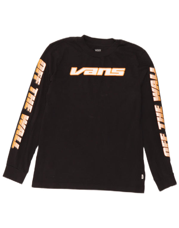 Vans Mujer Graphic Top Manga Larga UK 6 XS Algodón Negro