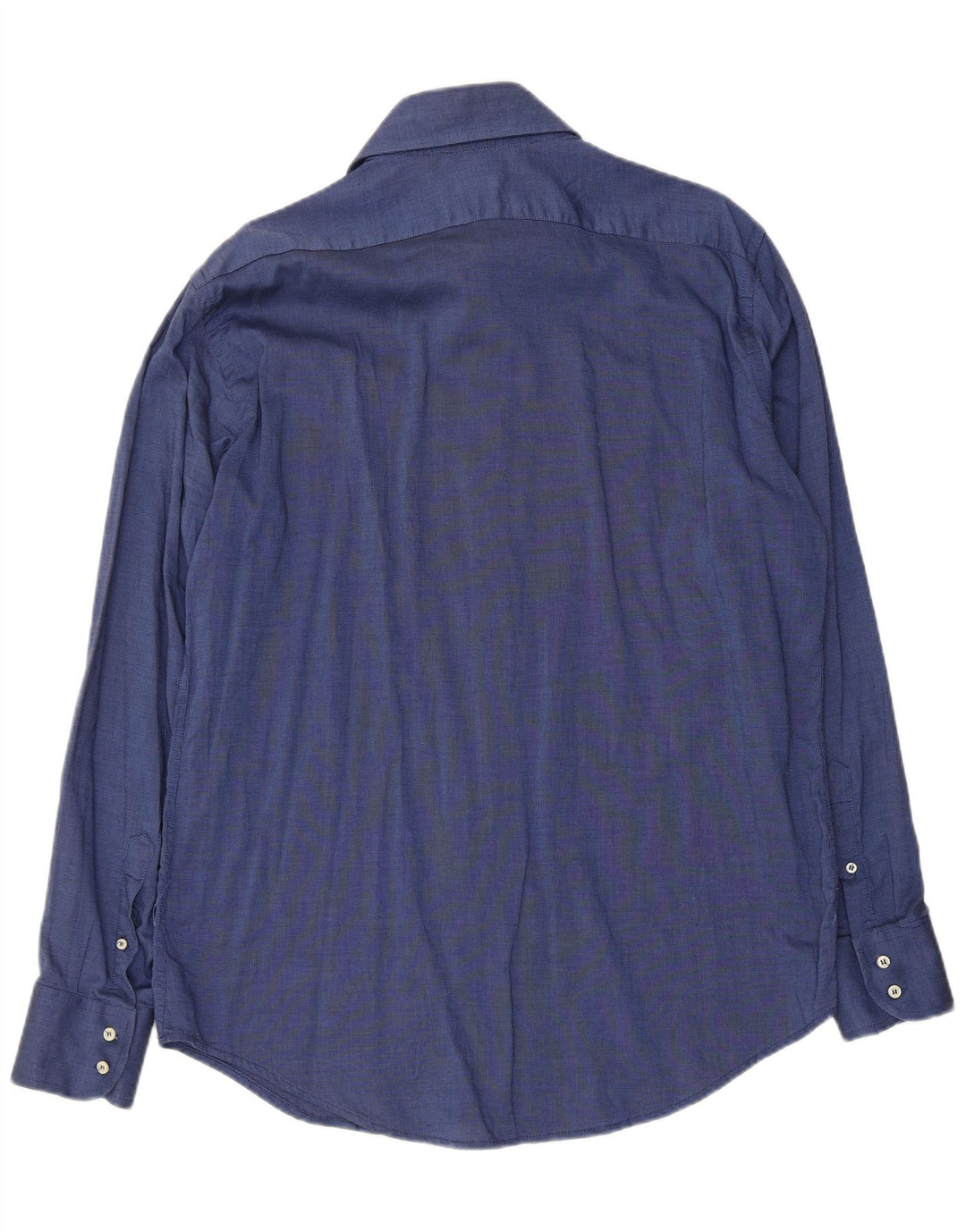 Camisa Benetton Hombre XL Azul Marino Algodón