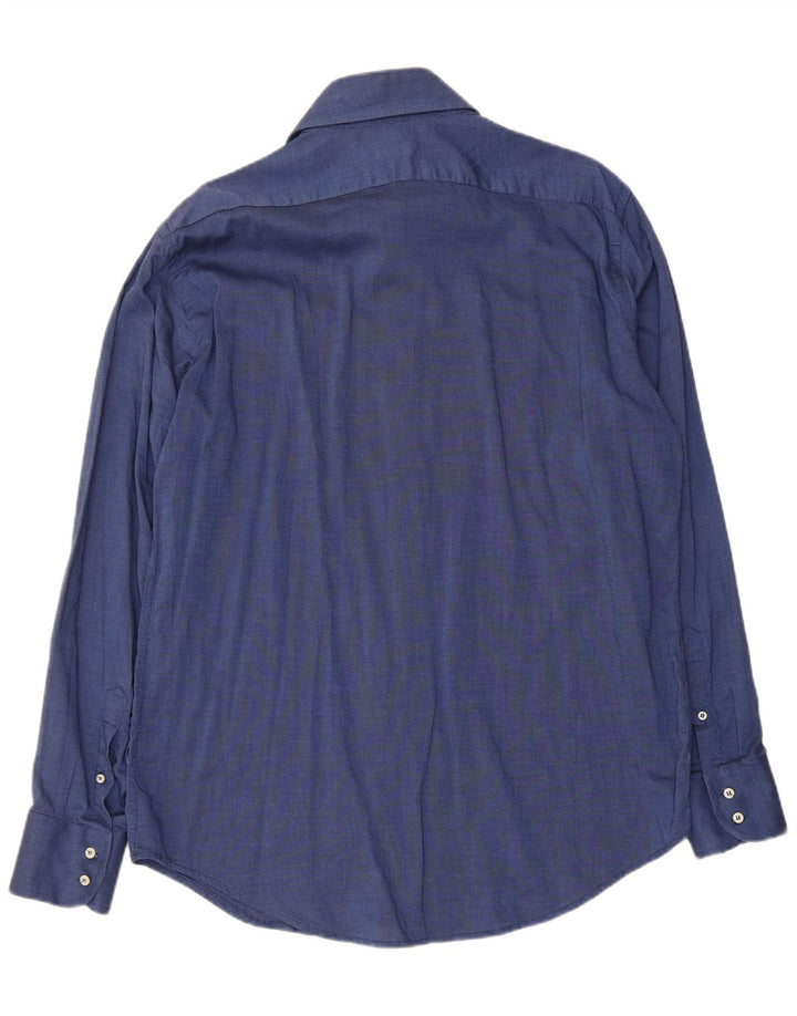 Camisa Benetton Hombre XL Azul Marino Algodón