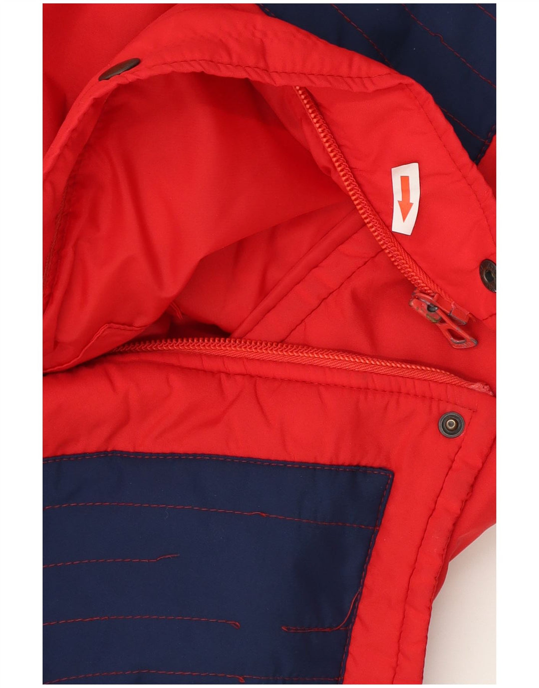 Sportitalia Chaqueta acolchada para hombre UK 38 Medium Red Colourblock