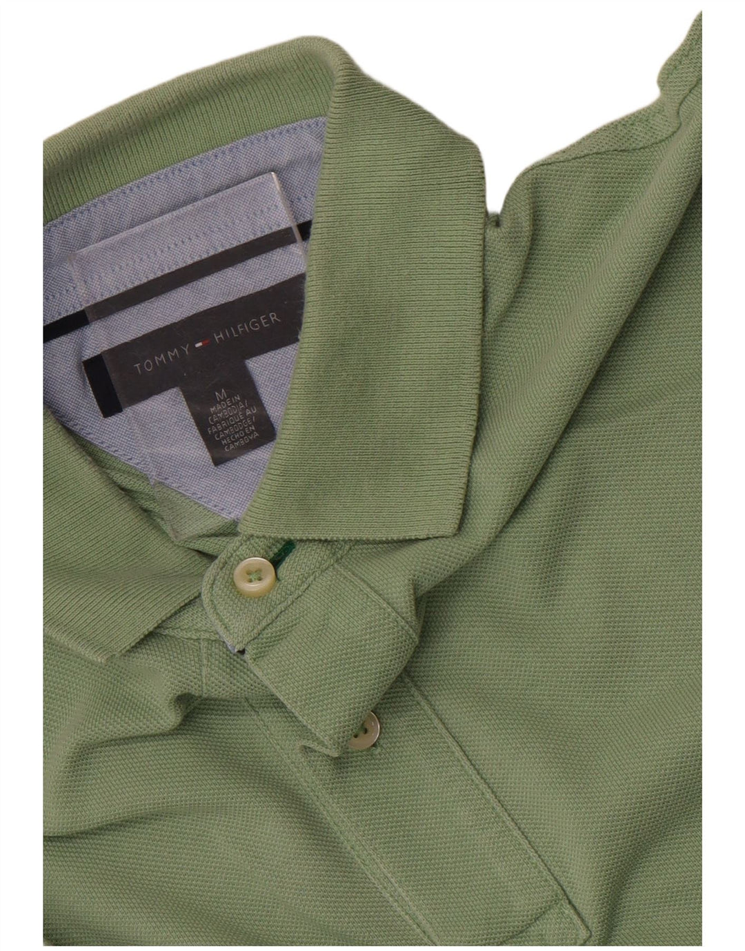 Polo Tommy Hilfiger Hombre Verde Medio