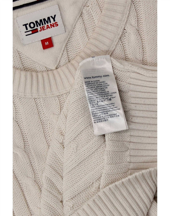 Tommy Hilfiger Jersey con Cuello Redondo para Hombre de algodón Blanco Mediano