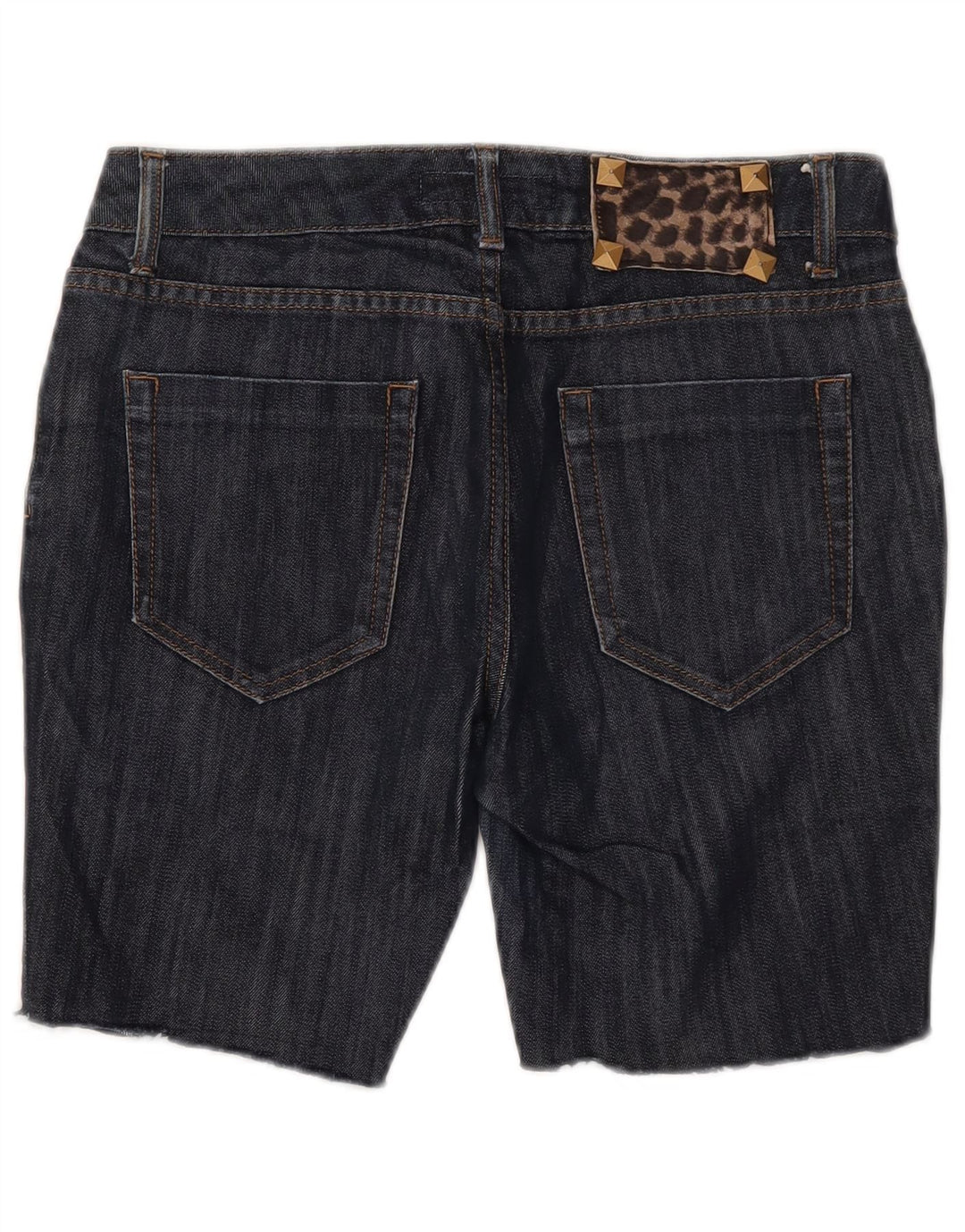 Zara Mujer Denim Shorts EU 40 Medium W30 Azul Marino Algodón