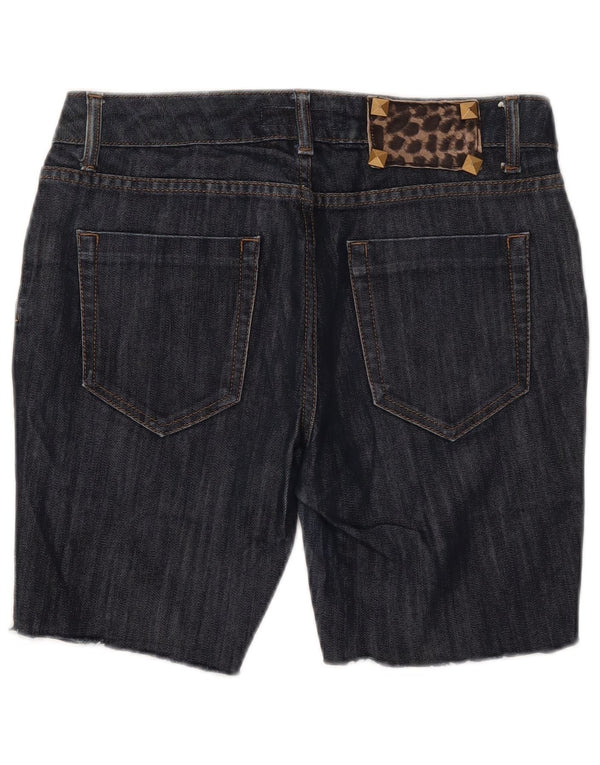 Zara Mujer Denim Shorts EU 40 Medium W30 Azul Marino Algodón