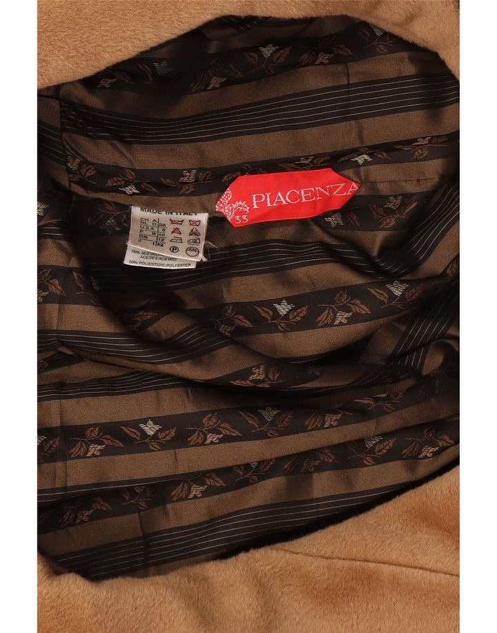 Piacenza Abrigo de manga 3/4 para mujer UK 42 Lana beige mediana