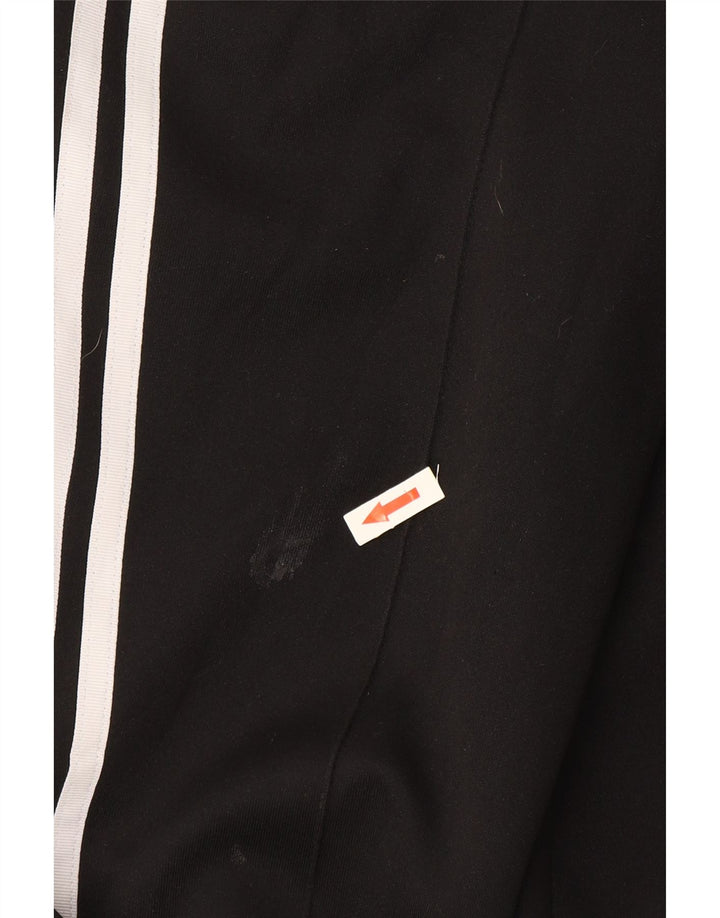 Adidas Pantalones de chándal para mujer UK 12 Medium Negro Poliéster