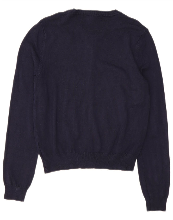Marks & Spencer Suéter tipo cárdigan para mujer UK 12 mediano Azul marino