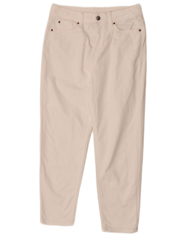 Marks & Spencer Vaqueros recortados para mujer UK 10 Small W28 L25 Algodón beige
