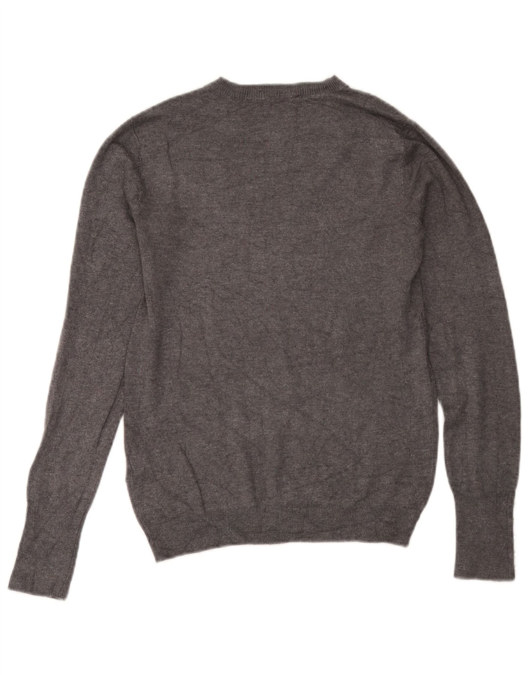 Zara - Jersey de cuello redondo para mujer, talla 40, viscosa gris medio