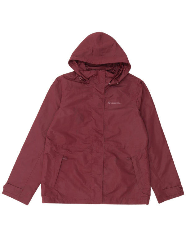 Chaqueta impermeable con capucha para mujer Mountain Warehouse UK 42 Medium Borgoña