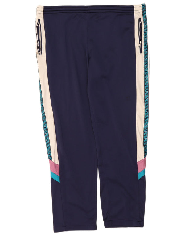 Asics Pantalones de chándal gráficos para hombre IT 52 XL Azul marino Colorblock