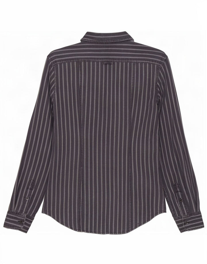 Dolce & Gabbana Camisa Regular Fit Hombre IT 48 Mediana Rayas Azul Marino