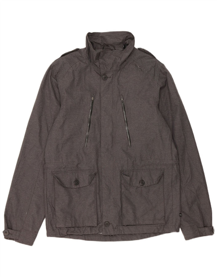 O'Neill Chaqueta militar utilitaria para hombre UK 38 Poliéster gris medio