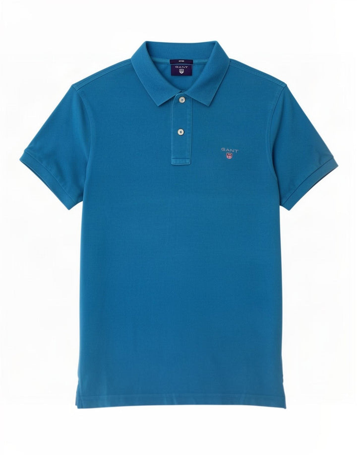 Gant Polo Hombre Small Azul Algodón