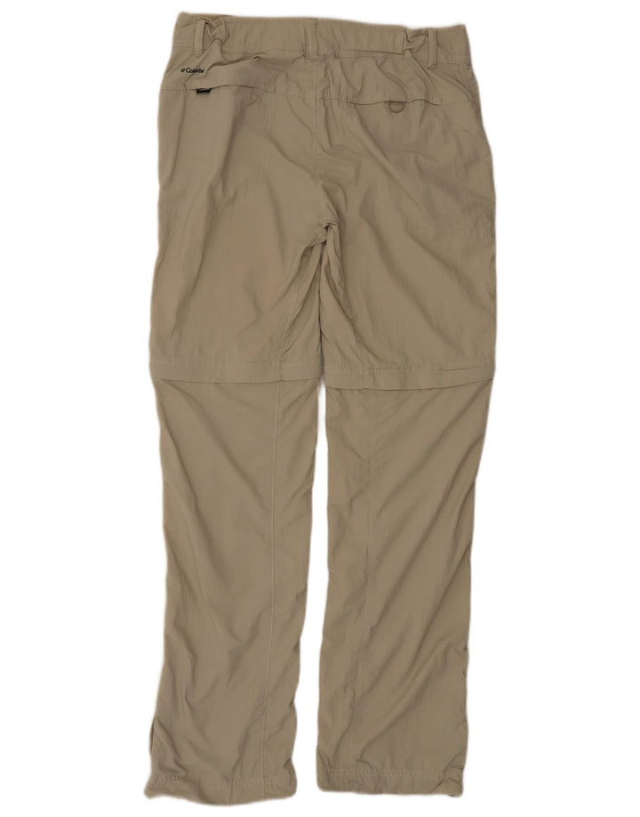 COLUMBIA Pantalones cargo regulares para mujer US 8 Medium W30 L31 Beige Nylon