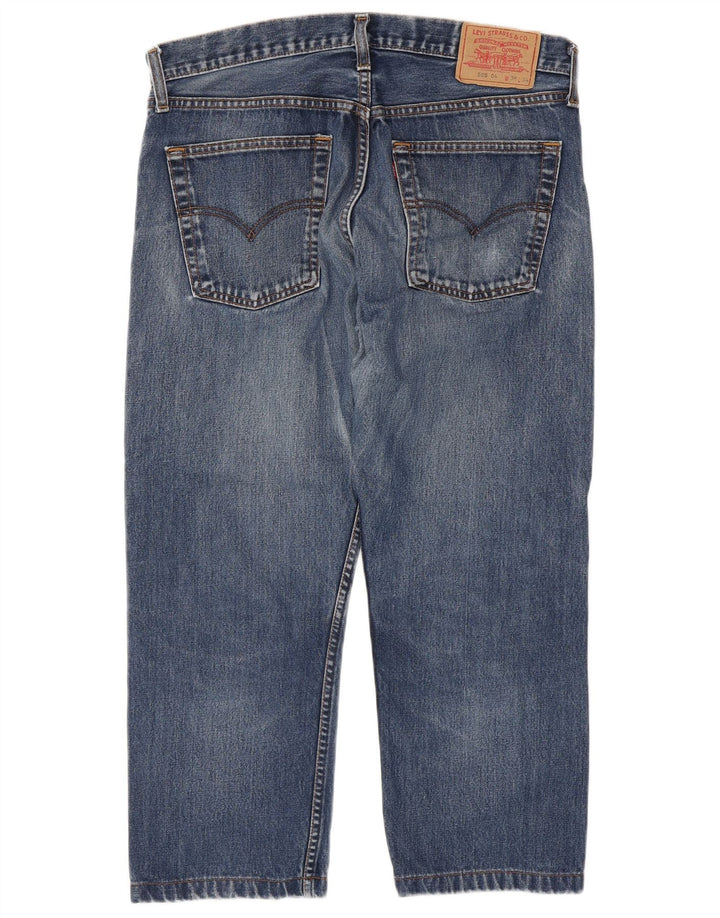 LEVI'S Jeans rectos recortados 505 para hombre W36 L24 Algodón azul