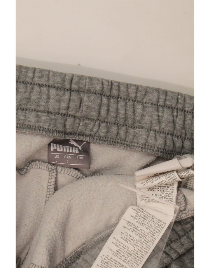 PUMA Pantalón de chándal para hombre Joggers Large Grey Moteado de algodón