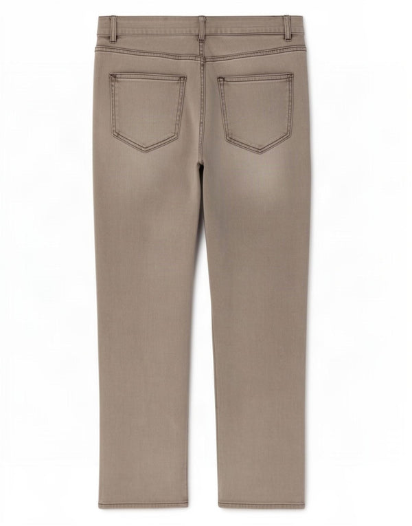 Marks & Spencer Vaqueros recortados regulares para mujer UK 12 Medium W30 L25 Gris