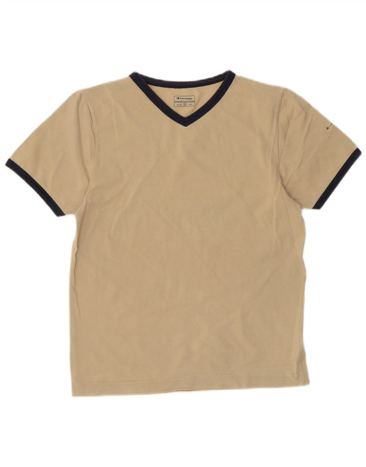 CHAMPION Camiseta para mujer Top UK 10 Small Beige Cotton