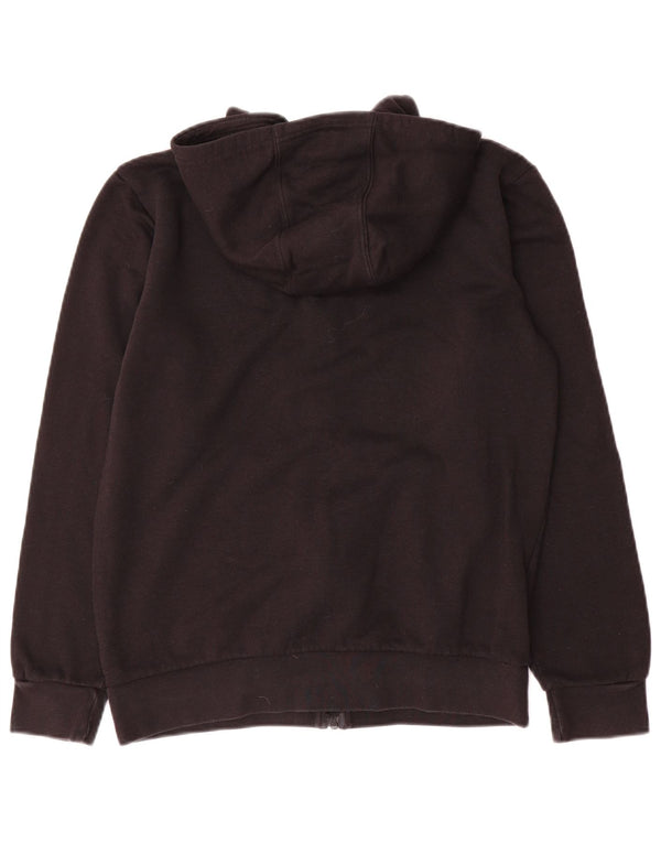 Adidas - Sudadera con capucha y cremallera para niños, 13-14 años, algodón negro
