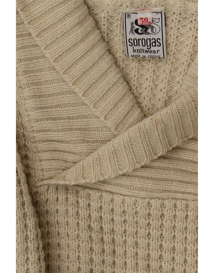 Sorogas Jersey con cuello tipo chal para hombre IT 50 Large Beige