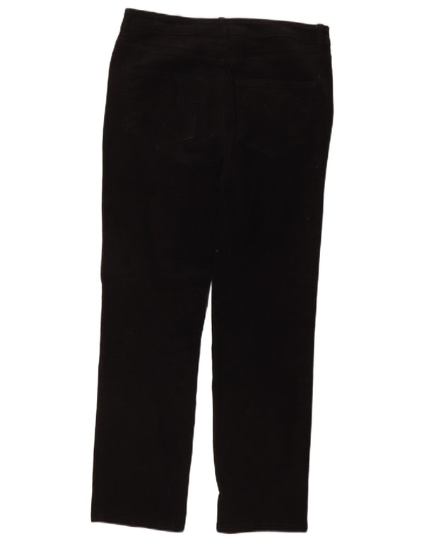 Marks & Spencer Pantalones de pana para mujer UK 12 Medium W32 L27 Negro