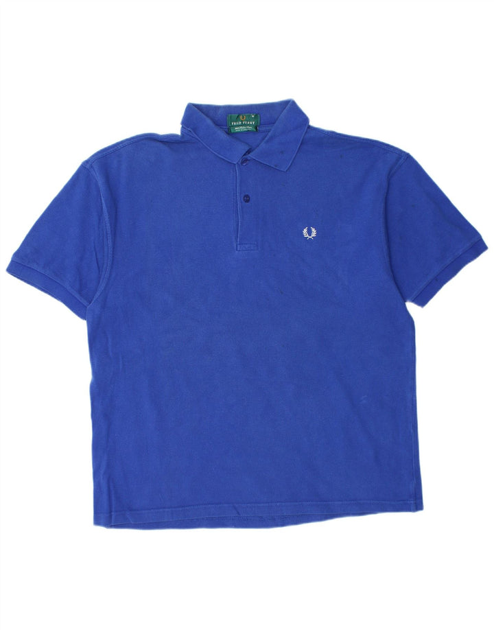 FRED PERRY Polo Hombre Algodón Azul Medio