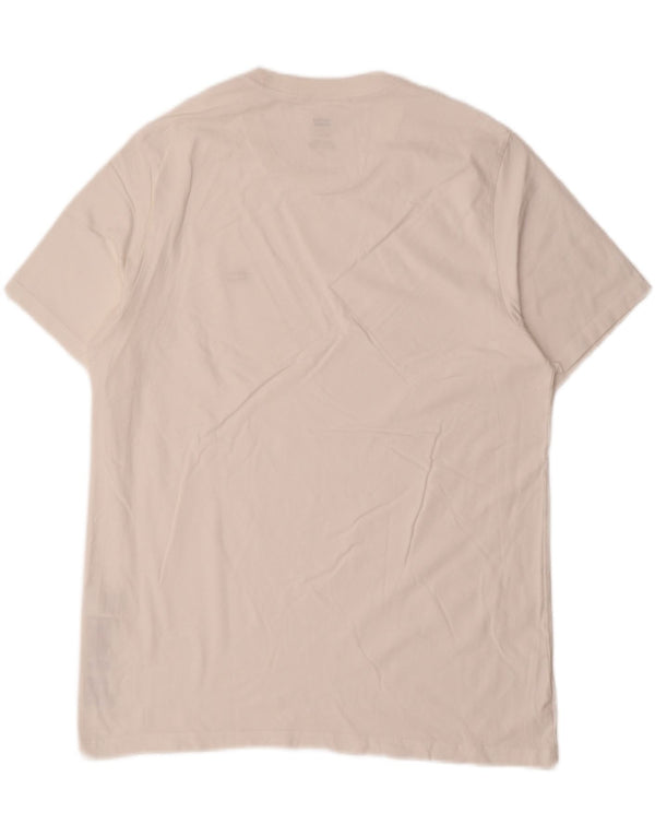 Levi's Camiseta estándar para hombre Top grande de algodón blanco