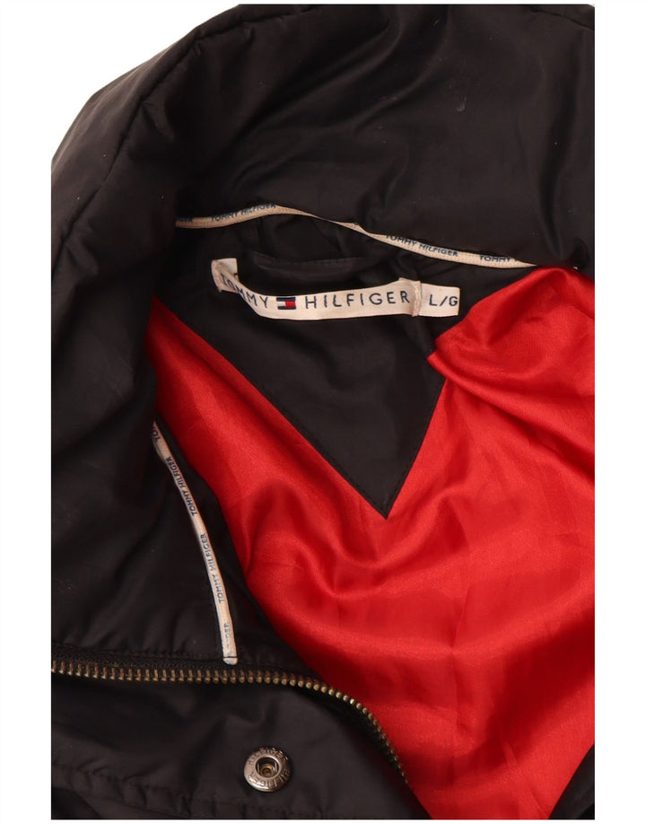 Tommy Hilfiger Chaqueta acolchada para mujer UK 46 Grande Poliéster negro