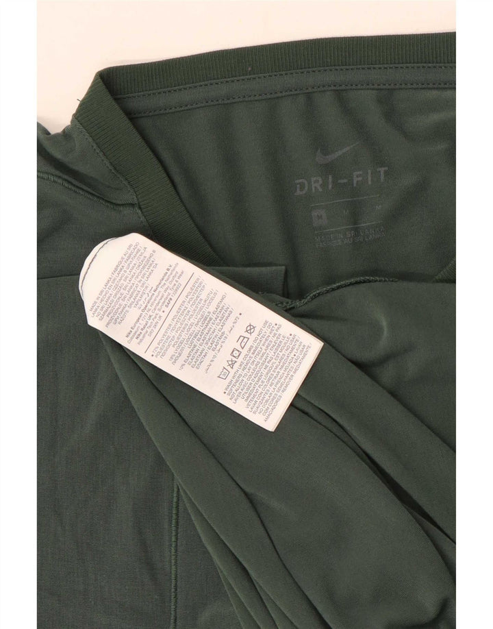 Camiseta Nike Dri Fit para hombre Top poliéster verde medio