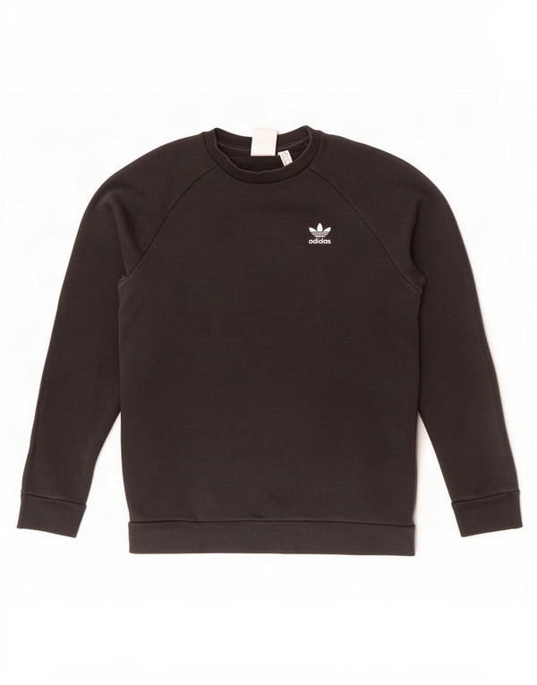 Adidas Hombre Sudadera Jumper Small Negro Algodón