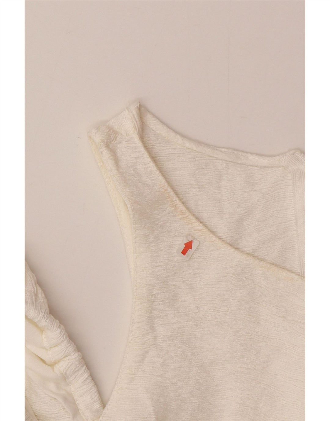 Zara Mujer Crop Off Hombro Top Reino Unido 42 Medio Blanco