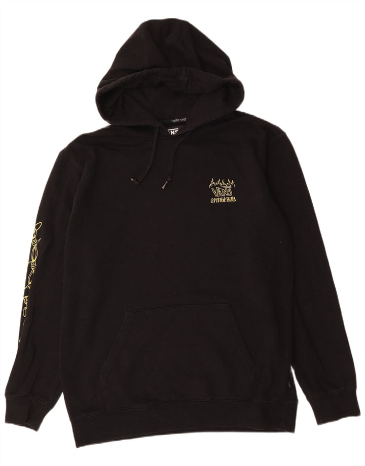 Vans Hombre Sudadera Con Capucha Gráfica Jersey Grande De Algodón Negro