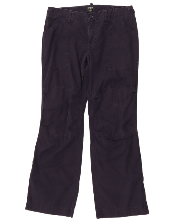 J. Crew Pantalones casuales para mujer City Fit US 8 Medium W32 L31 Azul marino