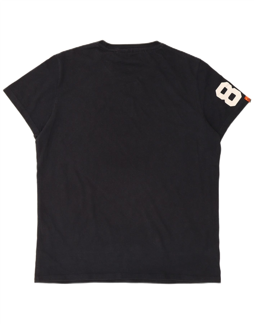 Superdry Camiseta gráfica para hombre Top 2XL Algodón negro