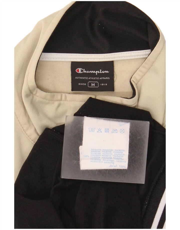 Champion Chaqueta De Chándal Para Hombre Poliéster Color Block Mediano Negro