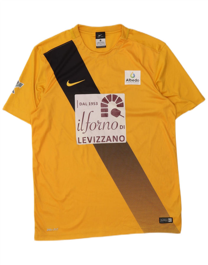 Camiseta Nike Dri Fit Graphic para hombre Poliéster color block amarillo medio
