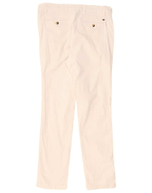 Tommy Hilfiger Pantalones chinos ajustados para hombre W34 L32 Blanco