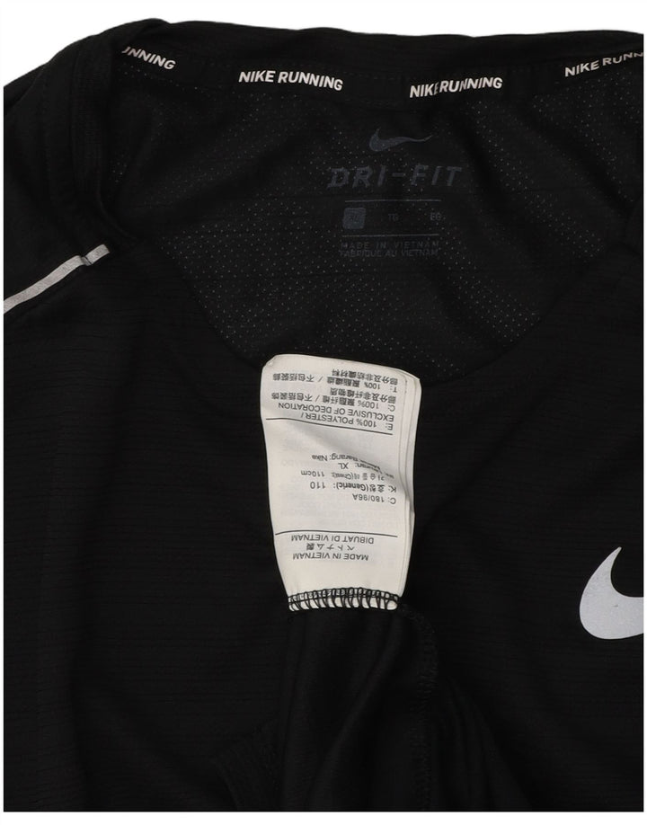 Nike Hombre Dri Fit Top Manga Larga XL Poliéster Negro