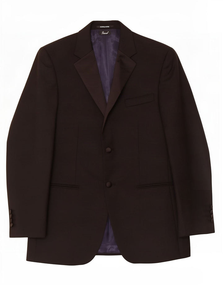 John Lewis Chaqueta tipo blazer de 2 botones para hombre UK 38 Mediana Lana negra
