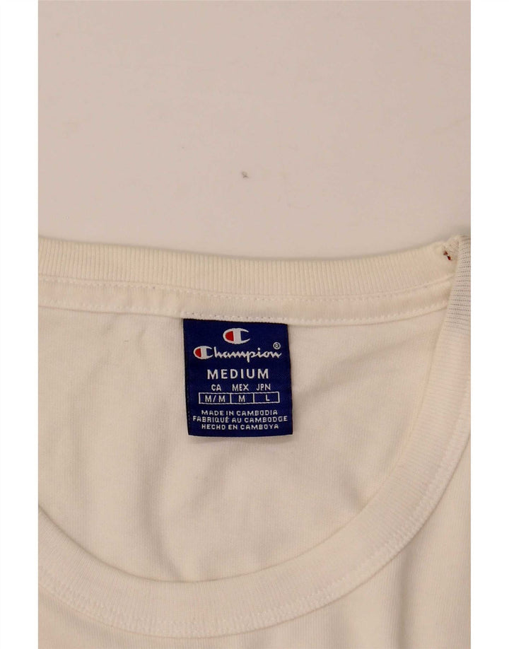 Champion Camiseta Gráfica Para Hombre Top Medium Blanco Colorblock