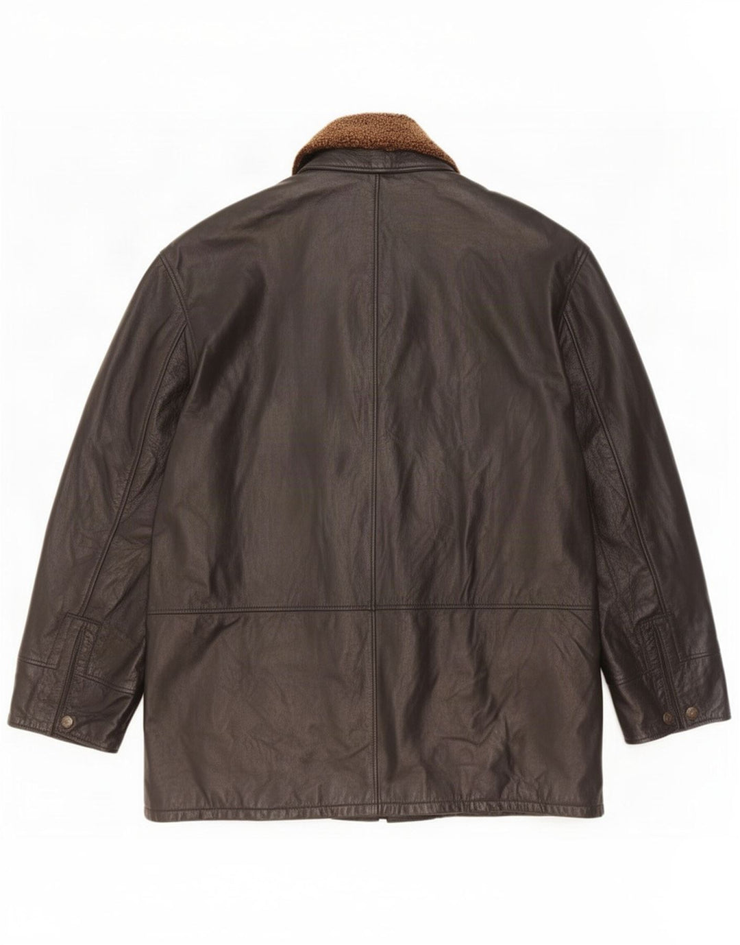 Suprema Chaqueta de cuero para hombre IT 58 4XL Negro