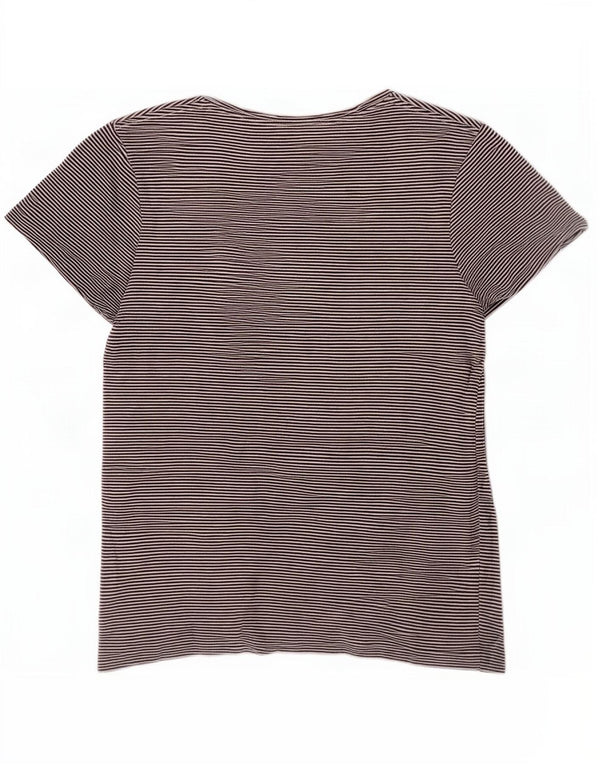 Scotch & Soda Camiseta para mujer Top UK 10 Small Blue Pinstripe
