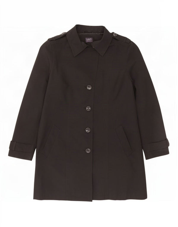 Marks & Spencer Gabardina para mujer UK 46 Grande Poliéster negro