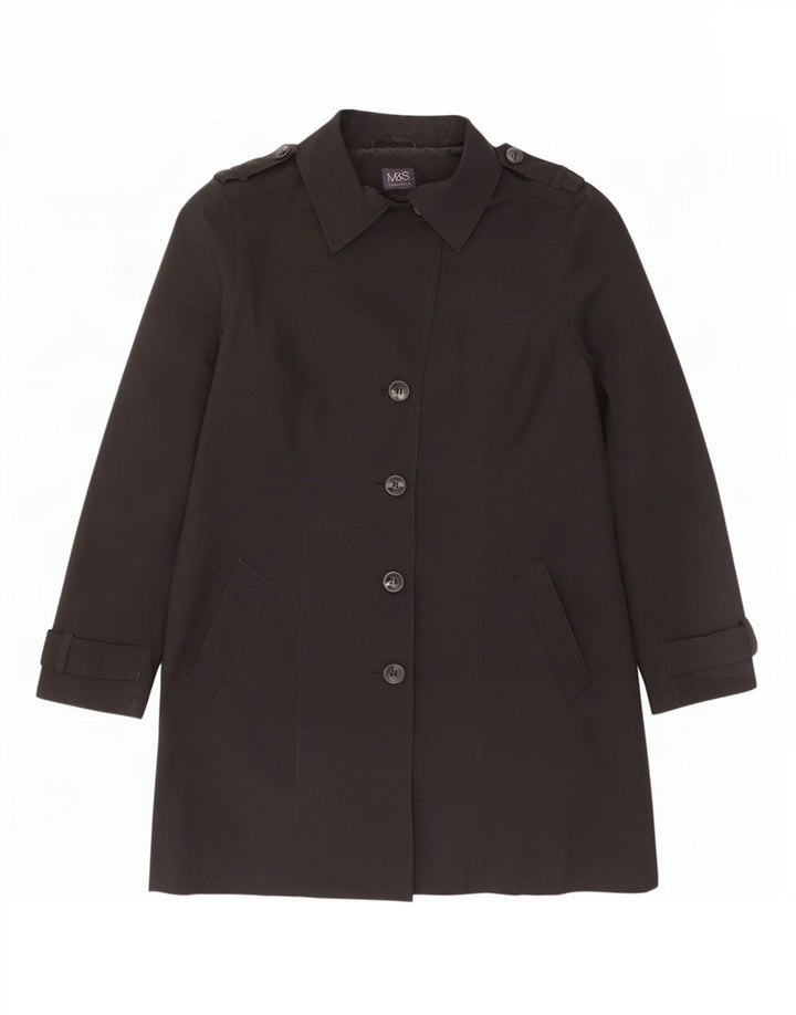 Marks & Spencer Gabardina para mujer UK 46 Grande Poliéster negro